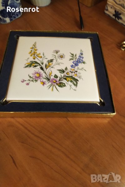 Порцеланова плочка с месингова основа , снимка 1