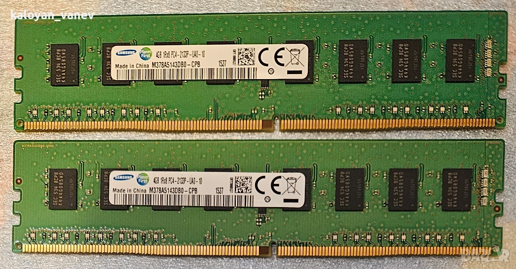 РАМ памет 8GB (2x4GB) RAM DDR4 2133 MHz Samsung, снимка 1