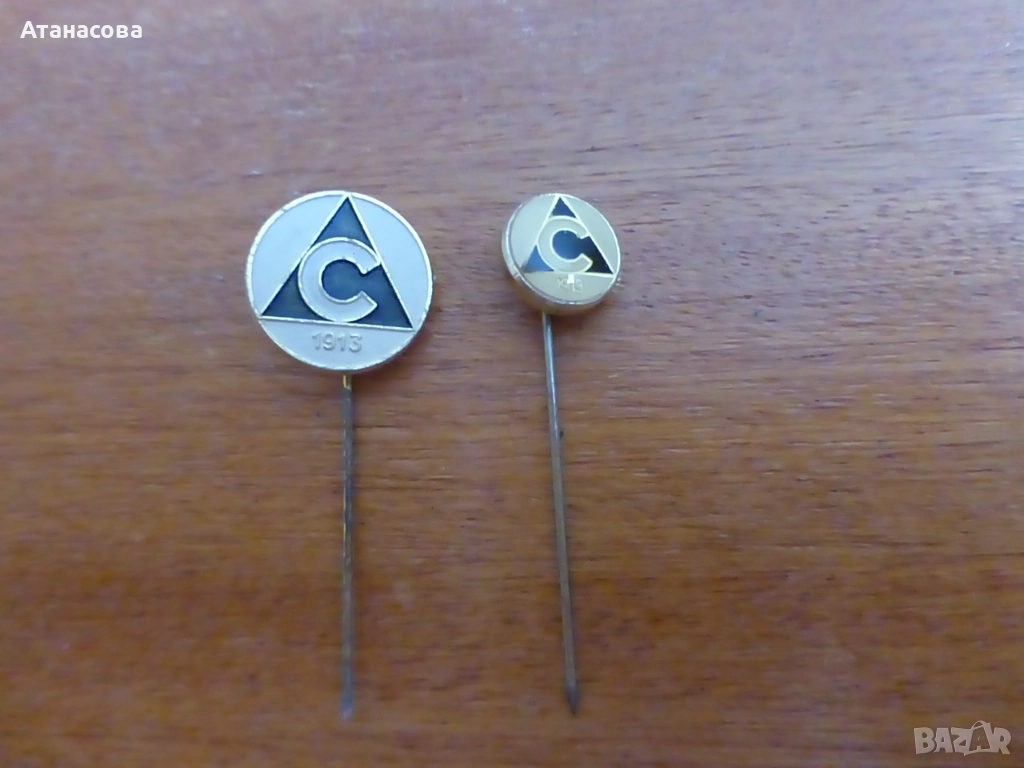 Значки Славия 2 бр значка, снимка 1