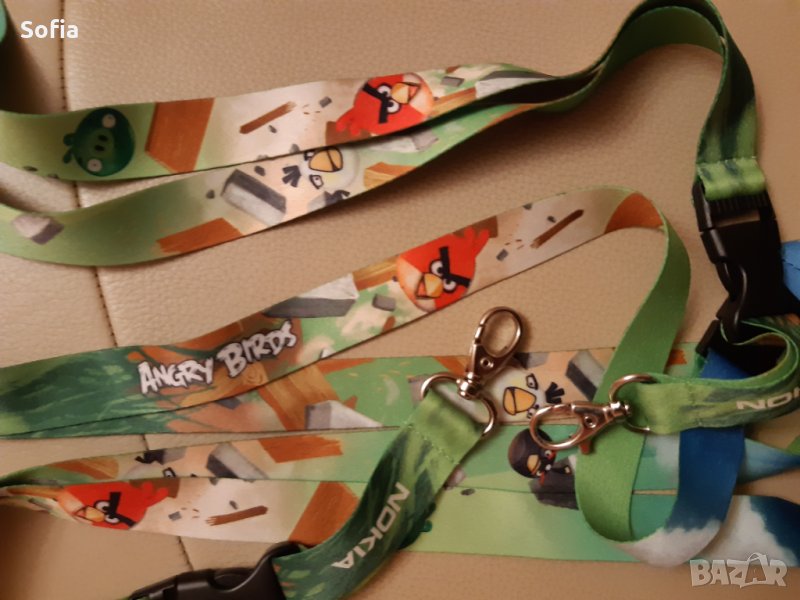 Колекция/Подарък: връзки за бадж , ключове за врата: ANGRY BIRDS & NOKIA, снимка 1