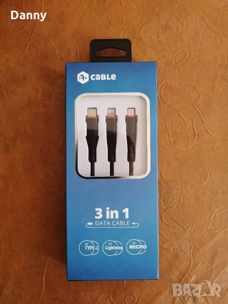 Кабел micro USB-lightning-Type C, Cable charging and sync, снимка 1