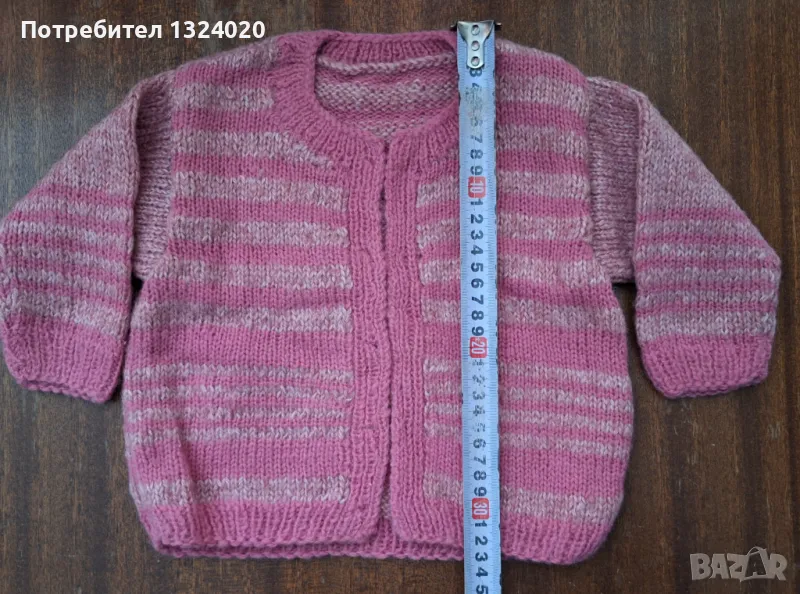 Нова вълнена ръчно плетена горница за момиче, снимка 1