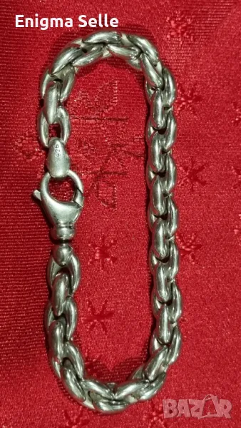 Сребърна гривна , снимка 1