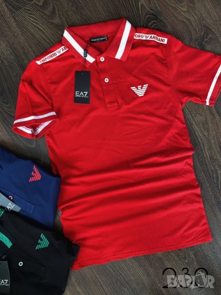 Armani мъжка тениска с яка 230, снимка 1