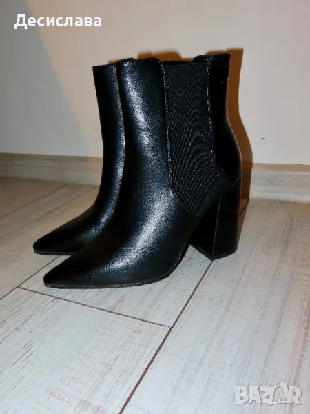 Италиански боти висок ток EU 39, снимка 1