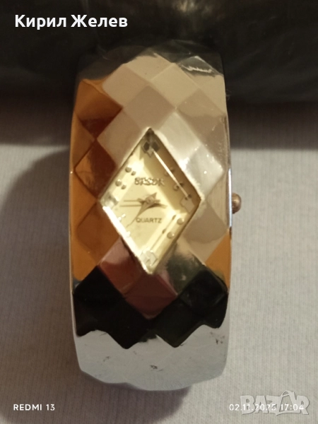 Дамски часовник гривна BRSDR QUARTZ красив стилен дизайн 49020, снимка 1