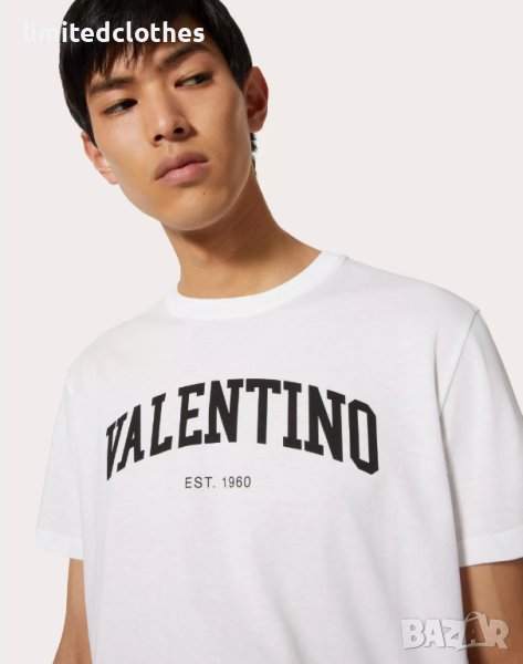 VALENTINO White Logo Print Мъжка Тениска size M (S) и XXL (XL), снимка 1
