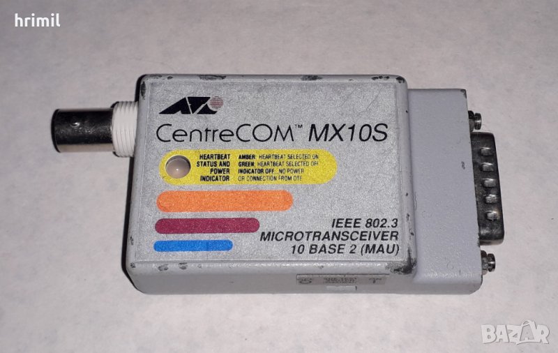 CentreCOM MX10 IEEE 802.3 Microtransceiver 10 BASE 2, снимка 1
