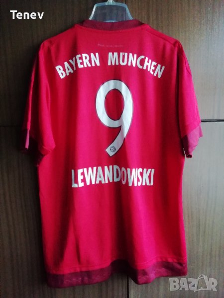 Bayern Munich Robert Lewandowski Adidas оригинална фланелка тениска Левандовски размер L, снимка 1