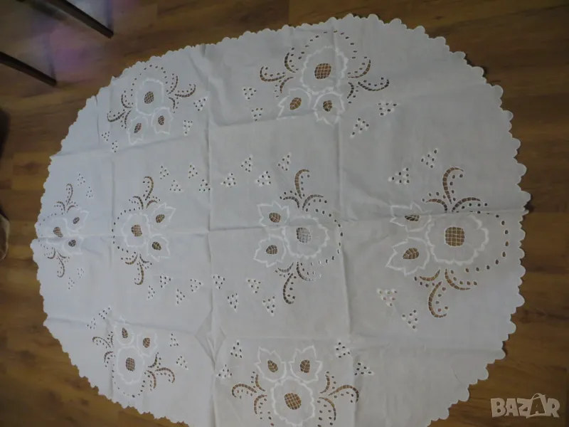 Покривка рязана бродерия, снимка 1