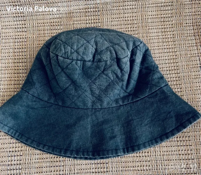 Модерна шапка панама 55% лен, 45% памук, снимка 1