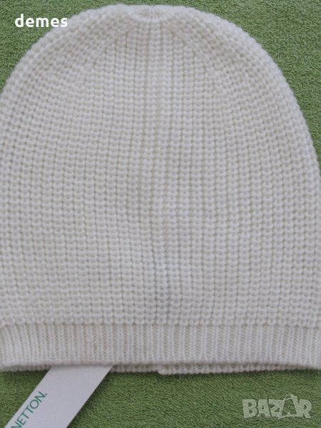  Дамска шапка United Colors of Benetton-снежно бяла, снимка 1