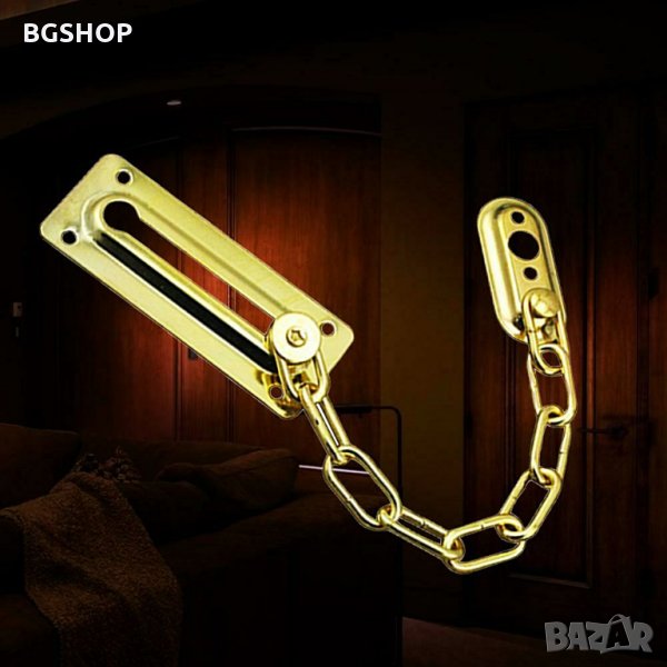 Верига за врата с резе , стопер - Gold, снимка 1
