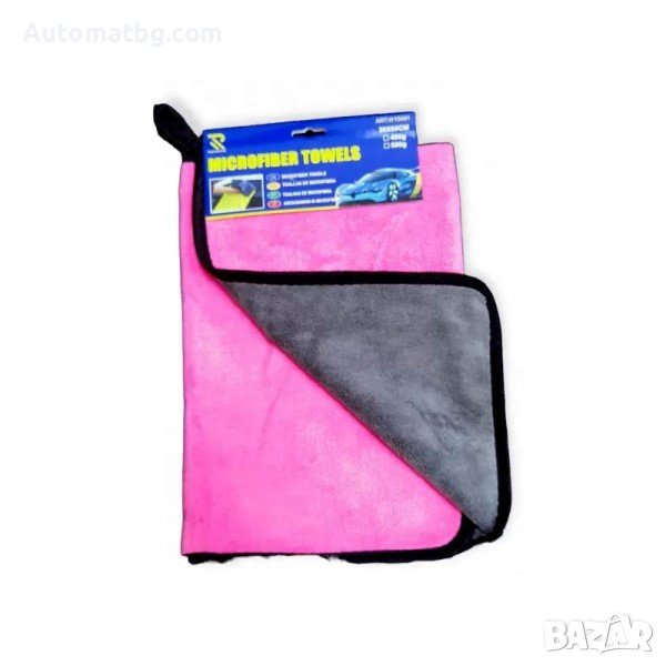 Микрофибърна кърпа Automat, Универсална, 30 x 60см, Розов-сив, снимка 1
