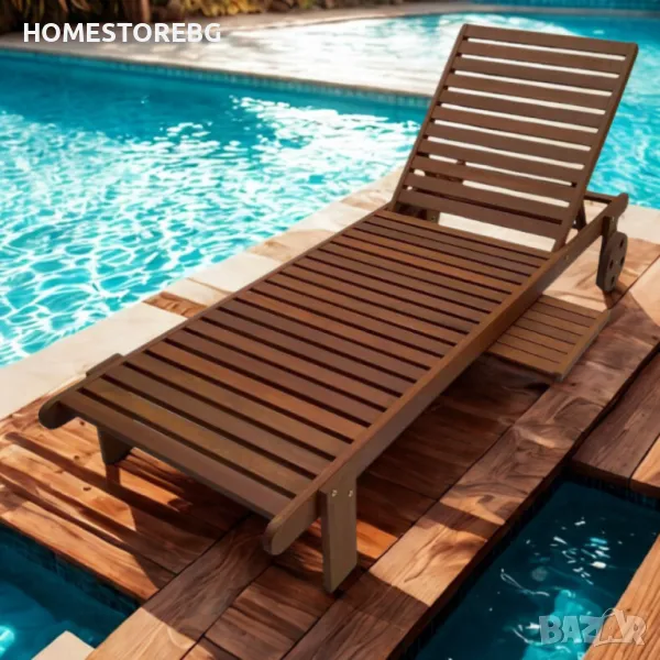 🌿 Шезлонг Muhler Meranti – Елегантност и комфорт за вашата градина! 🌿, снимка 1