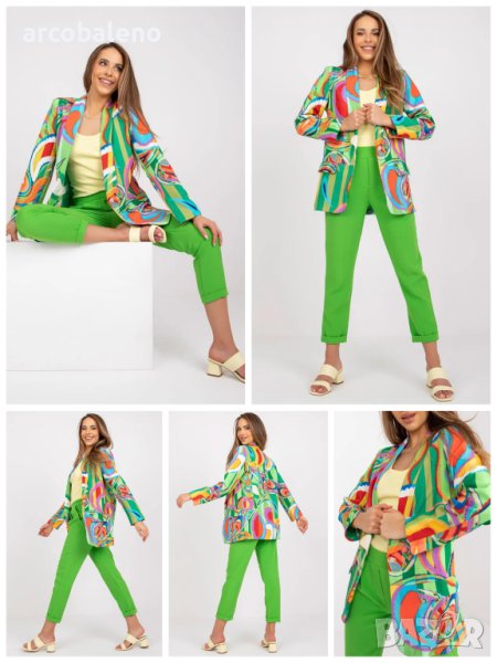 Ликвидация! Дамско цветно сако (блейзър) - Доставка 24 часа , снимка 1