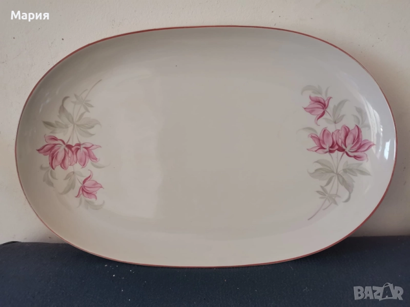 Порцеланово плато/салатиера, снимка 1