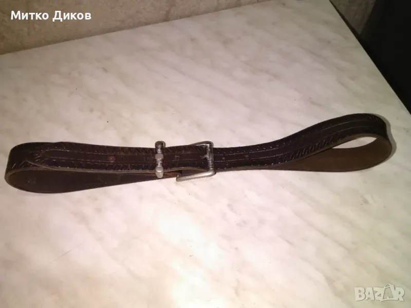 Колан естествена кожа 101см на 3см отличен, снимка 1