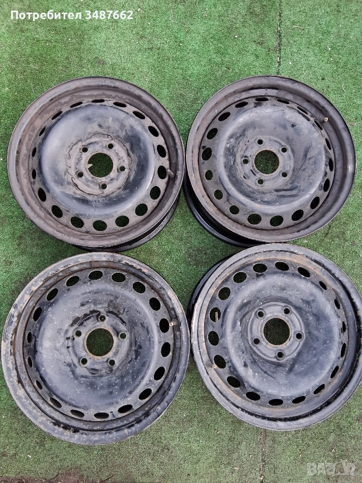 16цола оригинални за Рено 6.5J ×16 ет 47 ц.66.1мм 5×114.3, снимка 1
