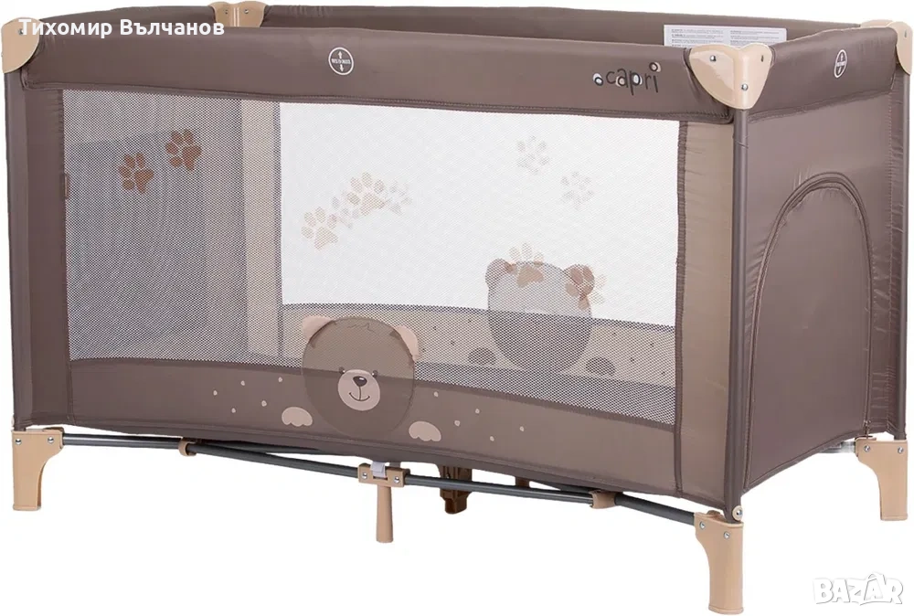 Сгъваемо детско легло Кошара  chipolino capri+ матрак, снимка 1