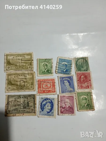 Канада марки стари , снимка 1