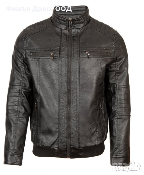 Мъжко кожено яке – 3245 бомбър, снимка 1