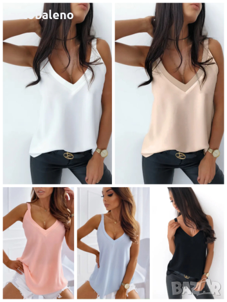 Ново свободно горнище без ръкави без гръб, 5цвята , снимка 1