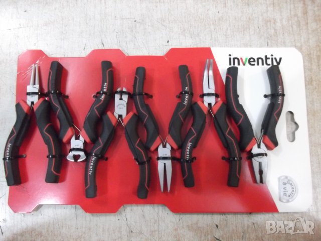 Комплект от 6 бр. мини клещи "INVENTIV" нов, снимка 3 - Клещи - 38140166