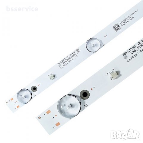 LED подсветка комплект за Arielli 32” инча MS-L1343 V2 ( 2 ленти по 6 диода ), снимка 6 - Части и Платки - 34307459