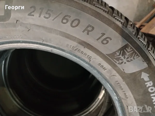4бр.зимни гуми 215/60/16 Michelin, снимка 6 - Гуми и джанти - 56335532