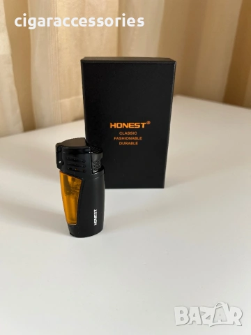HONEST 3 Jet Torch запалка за пури с подаръчна кутия