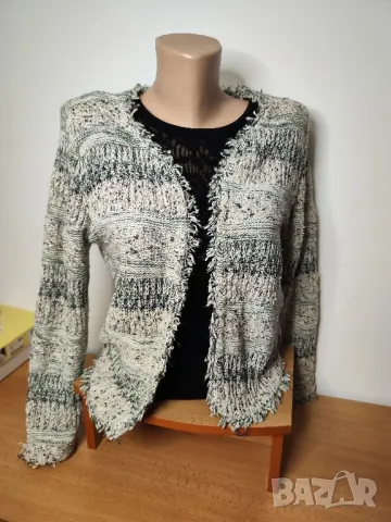 Massimo Dutty 
Зелен цвят със златни нишки
Размер М
, снимка 8 - Жилетки - 47689902