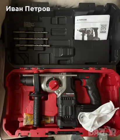 5г. ГАРАНЦИЯ Акумулаторен перфоратор Parkside PKHAP 20-Li D4, снимка 2 - Перфоратори - 50034688