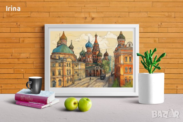 "Стара Москва", дигитално изкуство, снимка 2 - Картини - 42746226