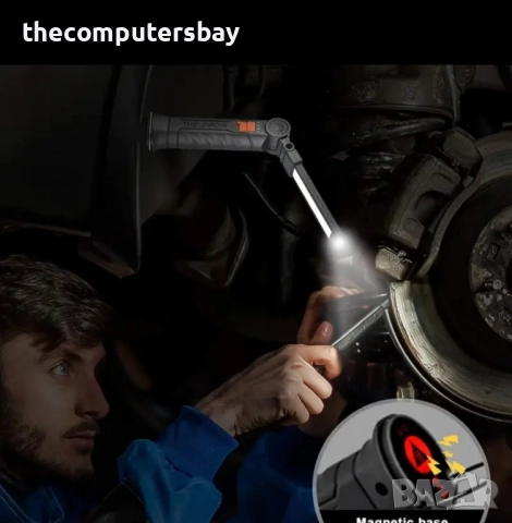 Работна LED работна лампа с магнитна дръжка MACROCOSM, снимка 2 - Лед осветление - 52412336