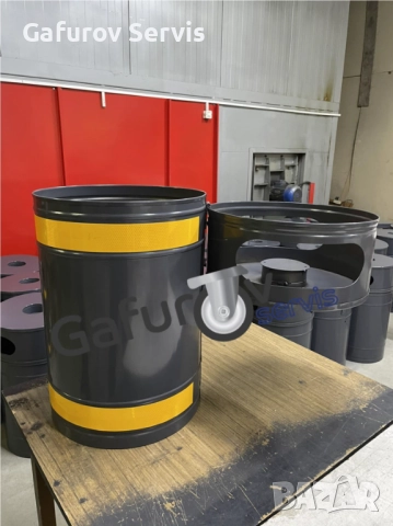 Метално парково кошче за отпадъци 50 л - с пепелник, устойчиво на атмосферни условия, снимка 6 - Друго - 52272834