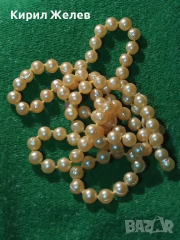 СТАРО ПЕРЛЕН Тип ГЕРДАНЧЕ НАНИЗ КОЛИЕ ОГЪРЛИЦА 39681, снимка 10 - Колиета, медальони, синджири - 47284475