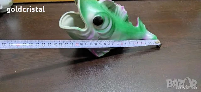 Стар български порцелан Изида фигура риба, снимка 2 - Антикварни и старинни предмети - 48561907
