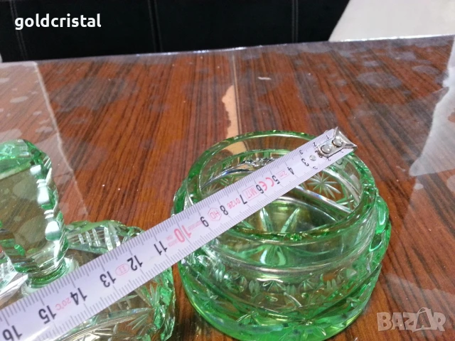 стара кристална кутия захарница , снимка 5 - Антикварни и старинни предмети - 50509052