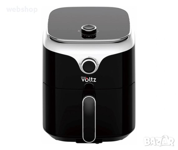 Фритюрник с горещ въздух AirFryer Oliver Voltz OV51980V, 1400W, 3.5L, Таймер, 80-200C, Черен, снимка 1