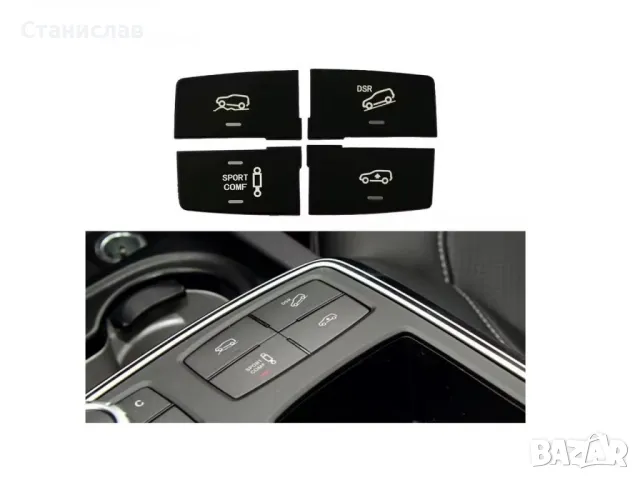 Mercedes GLE-Class W292 Капачета на бутони за режим на шофиране , снимка 3 - Части - 50251815