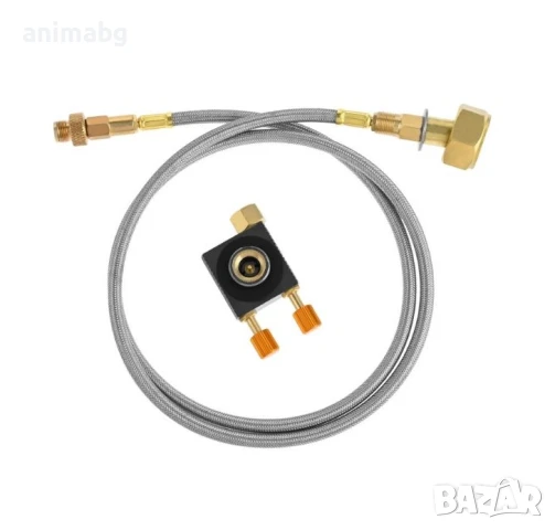 ANIMABG Комплект адаптери за газова кутия с 1 м стоманена тръба за въздух с външен диаметър, снимка 7 - Други инструменти - 50560798