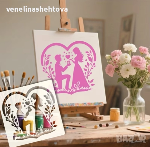 Шаблон стенсил предложение за брак за декорация на торта скрапбукинг , снимка 4 - Други - 52739411