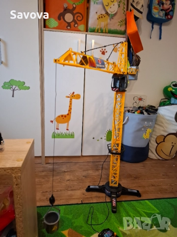 Голям кран Dickie toys с дистанционно, снимка 2 - Електрически играчки - 52370626