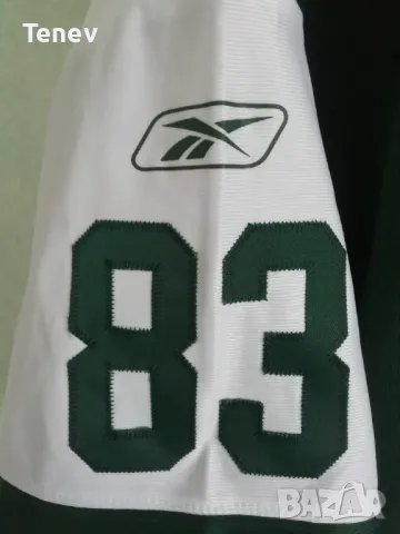 New York Jets Moss Reebok NFL XL+2 оригинална тениска фланелка jersey Джетс Ню Йорк, снимка 7 - Тениски - 50378485