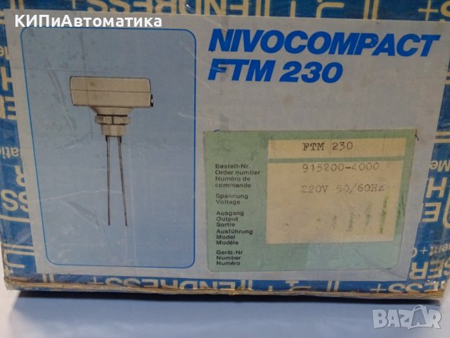нивосигнализатор Endress+Hauser Nivocompact FTM 230, снимка 13 - Резервни части за машини - 39373808