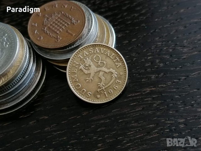 Монета - Финландия - 10 пения | 1963г., снимка 2 - Нумизматика и бонистика - 29191238