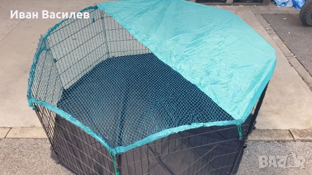 Метална клетка 150-150-60см.Покрив мрежа и дъно водоустойчиво.Домашни любимци от всякакъв тип..., снимка 5 - Други стоки за животни - 36722706