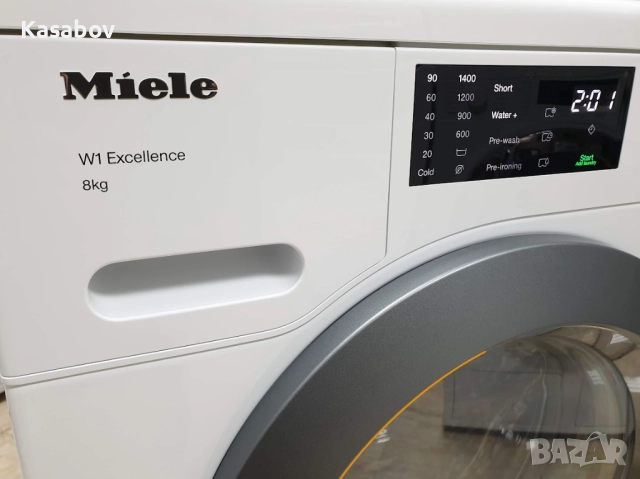 Miele W1 Excellence Пералня 8кг Миеле 12м Гаранция, снимка 2 - Перални - 52888222