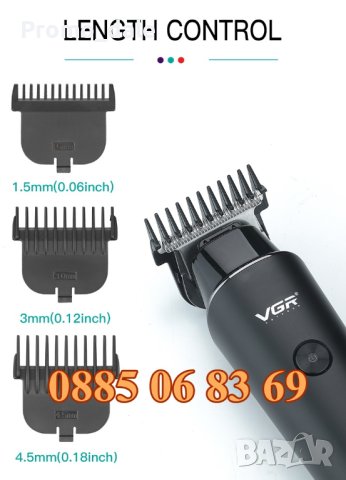 Машинка за подстригване VGR V-937, тример за подстригване, снимка 3 - Машинки за подстригване - 42201661